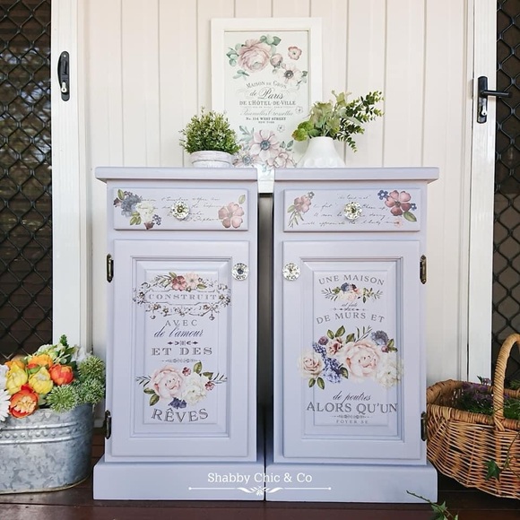 Redesign with Prima Decor Transfer ~ LAVENDER BUSH 24” x 35” - Picture 2 of 4